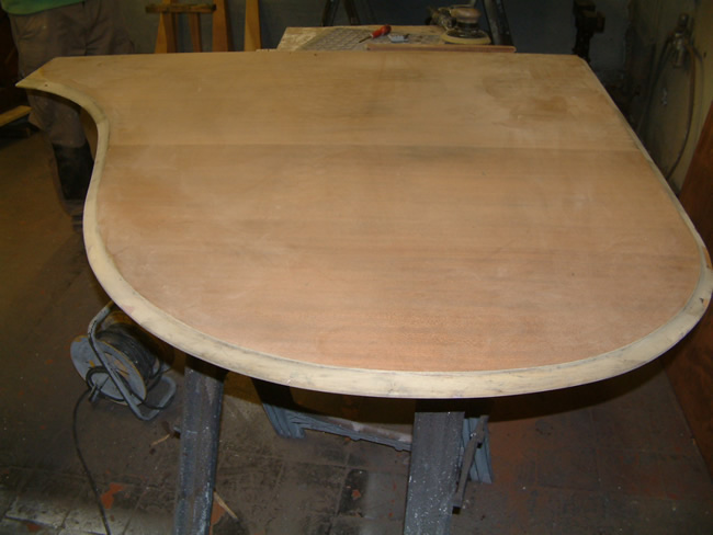 Lid stripped and prepared.